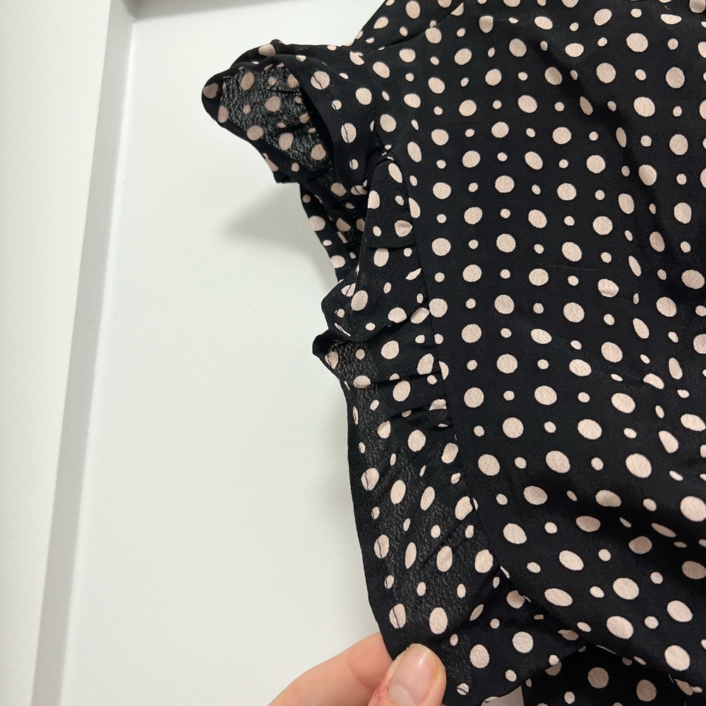 Urban Outfitters Polka Dot Tie Crop Top - Picture 3 of 4